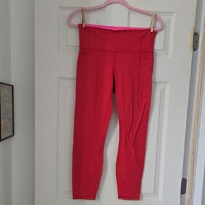 Athleta Women's Vibrant Red Leggings